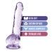 Dildo Blush Naturally Yours Roxo Ø 3,3 cm