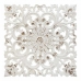 Decorazione da Parete Alexandra House Living Bianco Legno di abete Legno MDF 1 x 56 x 56 cm