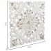 Decorazione da Parete Alexandra House Living Bianco Legno di abete Legno MDF 1 x 56 x 56 cm