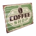 Стенна плоча Alexandra House Living Coffee Shop Желязо 59 x 1 x 40 cm