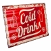 Placa de Parede Alexandra House Living Cold Drink Ferro 59 x 1 x 40 cm