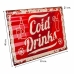 Placa de Parede Alexandra House Living Cold Drink Ferro 59 x 1 x 40 cm