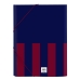 Carpeta Clasificadora F.C. Barcelona 24/25 Granate Azul marino A4 26 x 33.5 x 4 cm