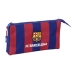 Dreifaches Mehrzweck-Etui F.C. Barcelona 24/25 Granatrot Marineblau 22 x 12 x 3 cm