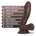 Dildo realist Blush Au Naturel TPE Ø 3,4 cm (12,7 cm)