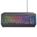 Clavier pour jeu Trust GXT836 EVOCX Noir Multicouleur QWERTY