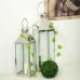 Farol Alexandra House Living Plata Vidrio Acero Inoxidable 23 x 72 x 24 cm