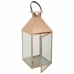 Farol Alexandra House Living Cobre Vidrio Acero Inoxidable 28 x 66 x 29 cm