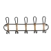 Wall mounted coat hanger Romimex Musta korihuonekalut 61 x 21 x 8 cm