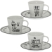 Conjunto de 6 Chávenas de Café Alexandra House Living Porcelana