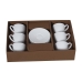 6 Dele kaffekopsæt Alexandra House Living Porcelæn 90 ml