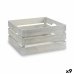 Caixa Decorativa Branco Madeira 31 x 20 x 40,5 cm (9 Unidades)