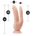 Double Penetration Stroker Masturbator mit doppelter Öffnung (Anus und Schamlippenform) Blush Dr Skin natürlich