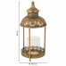 Lyseholder Alexandra House Living Guld Glas Jern 19 x 42 x 19 cm