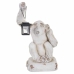 Figura Decorativa Alexandra House Living Branco Magnésio Macaco 35 x 58 x 36 cm