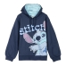 Detská mikina s kapucňou Stitch Tmavo modrá