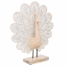 Deko-Figur Alexandra House Living natürlich Glas Holz MDF Pfau 53 x 12 x 46 cm