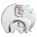 Statua Decorativa Alexandra House Living Bianco Poliresina Elefante 8 x 21 x 25 cm