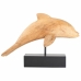 Dekorativ Figur Alexandra House Living Naturell Metall Treverk av mangotre Delfin 17 x 27 x 35 cm