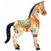 Decoratieve figuren Alexandra House Living Mangohout Paard 7 x 24 x 22 cm