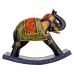 Figura Decorativa Alexandra House Living Madeira de mangueira Elefante 10 x 22 x 28 cm