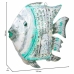 Decorative Figure Alexandra House Living White Green Mango wood Fish 15 x 65 x 80 cm