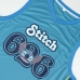 Basketbal T-shirt Stitch Blauw Uniseks