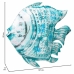 Figurine Décorative Alexandra House Living Bleu Bois de manguier Poisson 15 x 83 x 107 cm