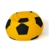 Pouffe GO GIFT Yellow Black Oxford Football