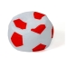 Pouf GO GIFT Blanc Rouge Oxford Football