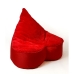 Pouf GO GIFT Rouge Oxford 140 x 100 cm