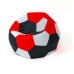 Pouf GO GIFT Blanc Noir Rouge Oxford Football