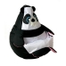 Puff GO GIFT Blanco Negro Oxford 130 x 90 cm