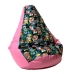 Pouffe GO GIFT Pink Oxford tejido antidesgarros The Canine Unit 105 x 80 cm