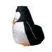 Pouf GO GIFT Blanc Noir Oxford Pingouin 130 x 90 cm