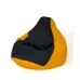 Pouffe GO GIFT Yellow Black 140 x 100 cm Pear