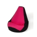 Puff GO GIFT Preto Cor de Rosa 105 x 80 cm Peru