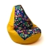 Pouffe GO GIFT Yellow 105 x 80 cm Pear