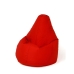 Pouffe GO GIFT Intense Ruby 105 x 80 cm Pear