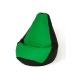 Pouffe GO GIFT Black Green 140 x 100 cm Pear