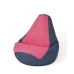 Pouffe GO GIFT Grey Pink 105 x 80 cm Pear