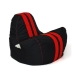 Pouffe GO GIFT Black Red Oxford tejido antidesgarros Eco-friendly leather 140 x 100 x 100 cm 140 x 100 cm