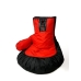 Pouffe GO GIFT Black Red Oxford Boxing gloves