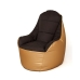 Pouffe GO GIFT Gold Bronze Oxford tejido antidesgarros