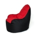 Pouf GO GIFT Noir Rouge Oxford tejido antidesgarros