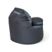 Pouffe GO GIFT Grey Graphite Oxford tejido antidesgarros 120 x 80 x 80 cm