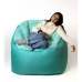 Pouffe GO GIFT Mint Oxford tejido antidesgarros