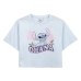 Dames-T-Shirt met Korte Mouwen Stitch Licht Roze