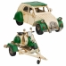 Decorative Figure Alexandra House Living Green Iron ABS Motorbike Trailer 9 x 9 x 41 cm