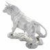 Deko-Figur Alexandra House Living Silber Polyesterharz Stier 17 x 32 x 43 cm